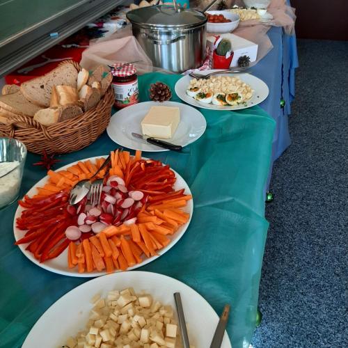 Essen der gesunden Jause