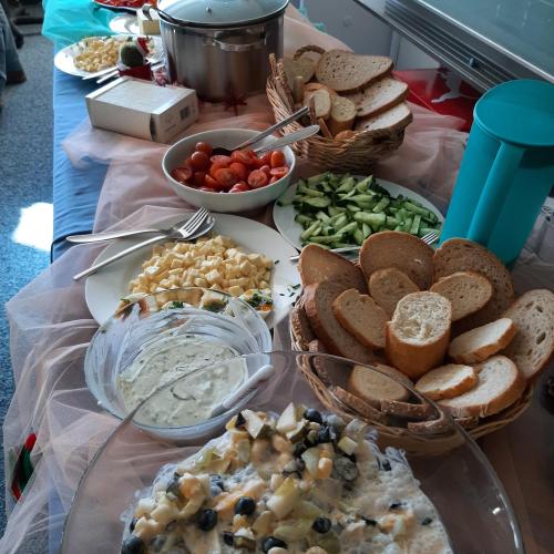 Buffet mit der gesunden Jause.
