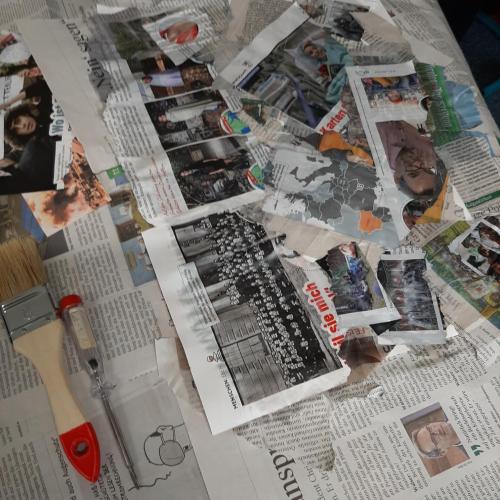 Diverse Zeitschriften für die Decollage.