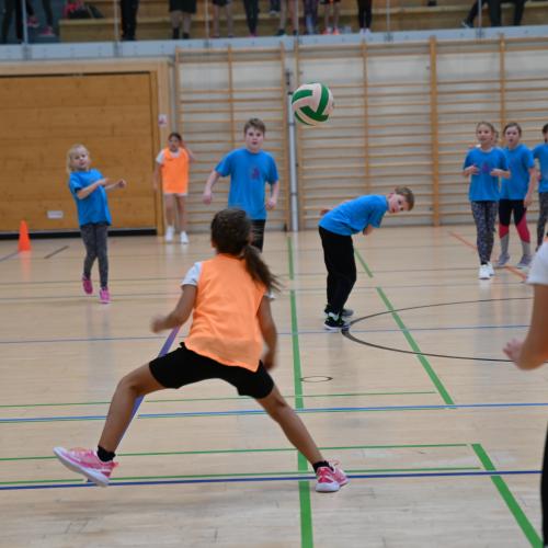 Während dem Völkerballspiel