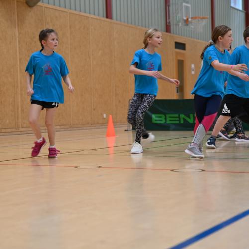 Während dem Völkerballspiel