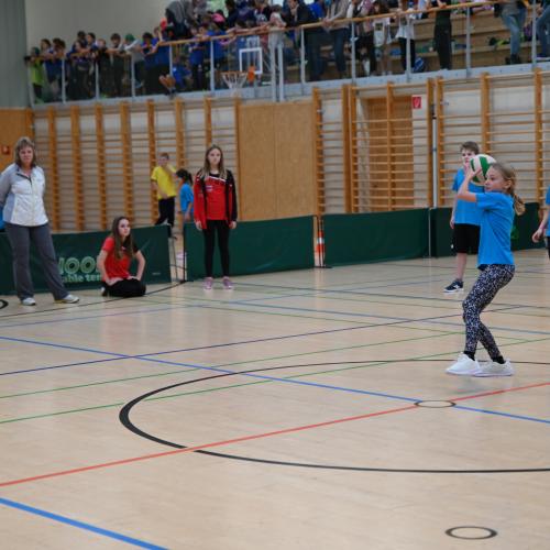 Während dem Völkerballspiel