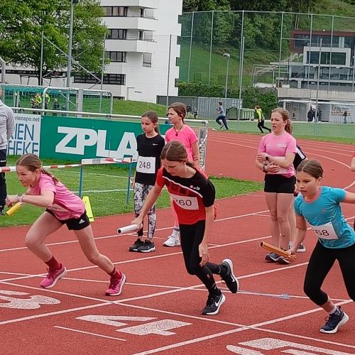 Start beim Staffellauf