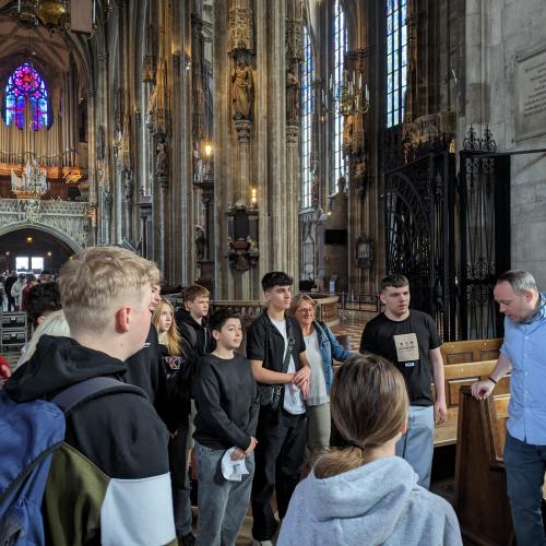 Führung im Stefansdom.