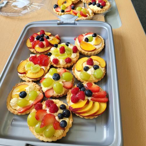 Foto der gebackenen Crostata.