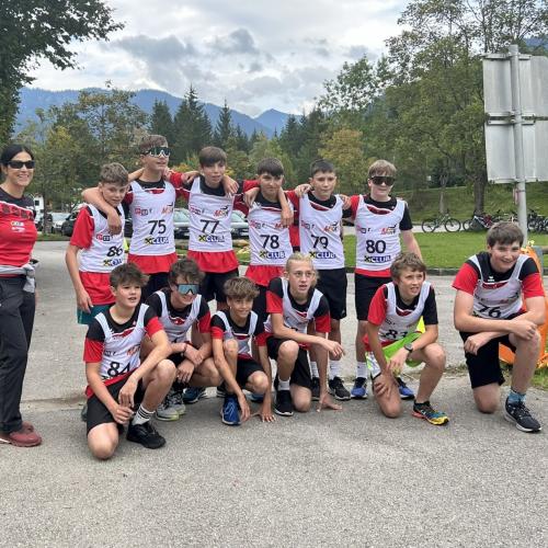 Schüler der Klasse 4a am Start