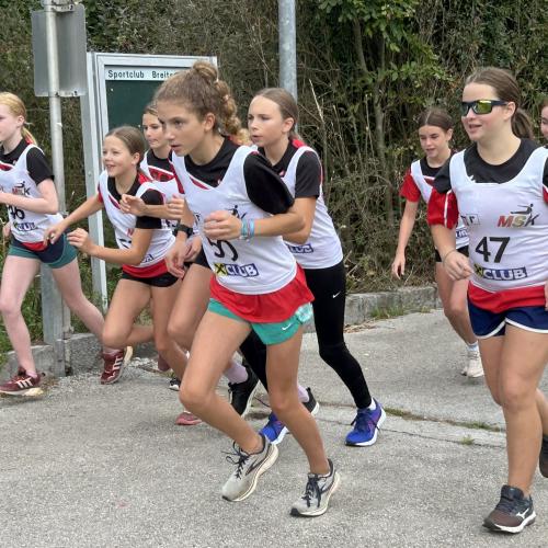 Schülerinnen der Klasse 3a am Start