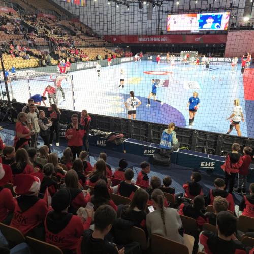 Foto aufs Spielfeld.