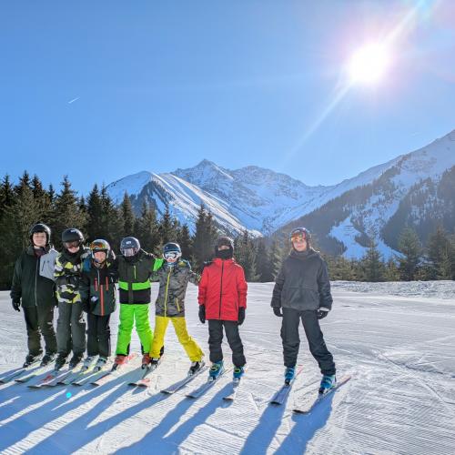 Gruppenfoto auf der Bergstation.