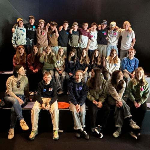 Gruppenfoto im Time Travel