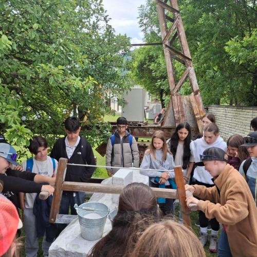 Museumsbesuch Laser Marmor.