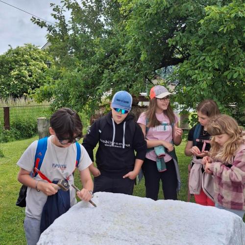 Museumsbesuch Laser Marmor