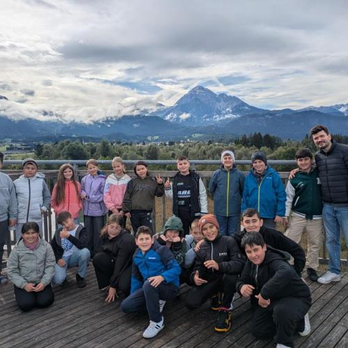Klassenfoto 1b auf dem Vogelturm.