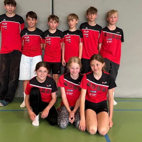 Gruppenfoto Sportklassen 3x3 Turnier 