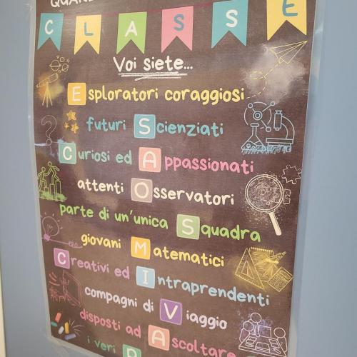 Italienisches Plakat Verhalten.