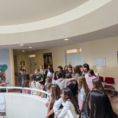 Schulführung von den italíenischen Schüler:innen.