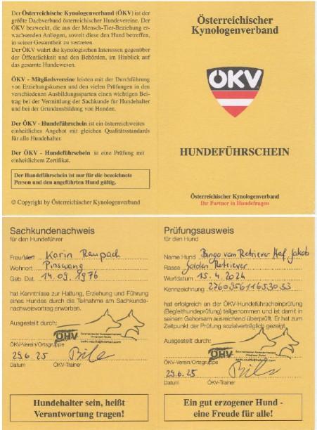 Kopie des Hundeführerscheins