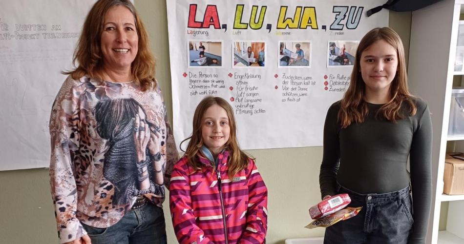 Gewinnerin Erste-Hilfe Quiz