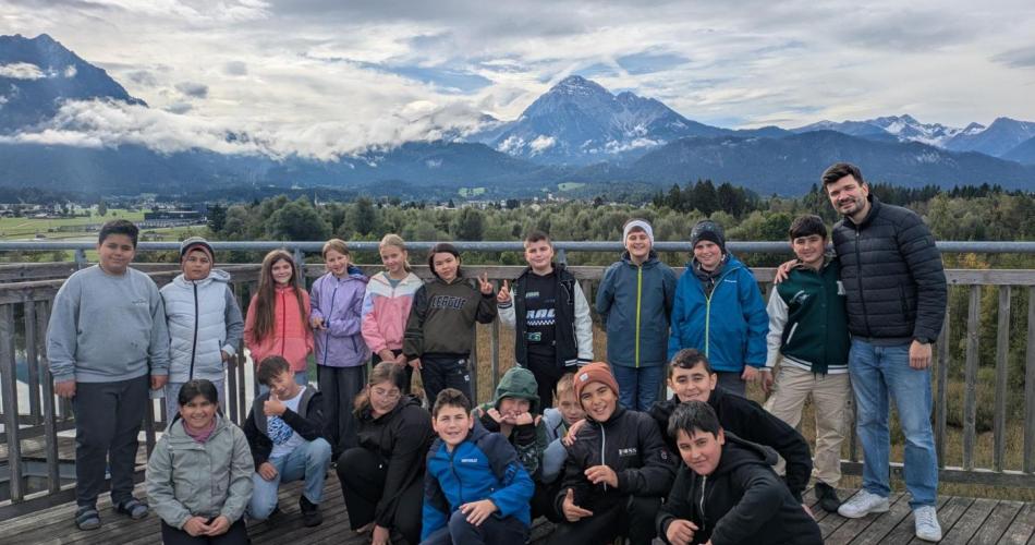 Klassenfoto 1b auf dem Vogelturm.